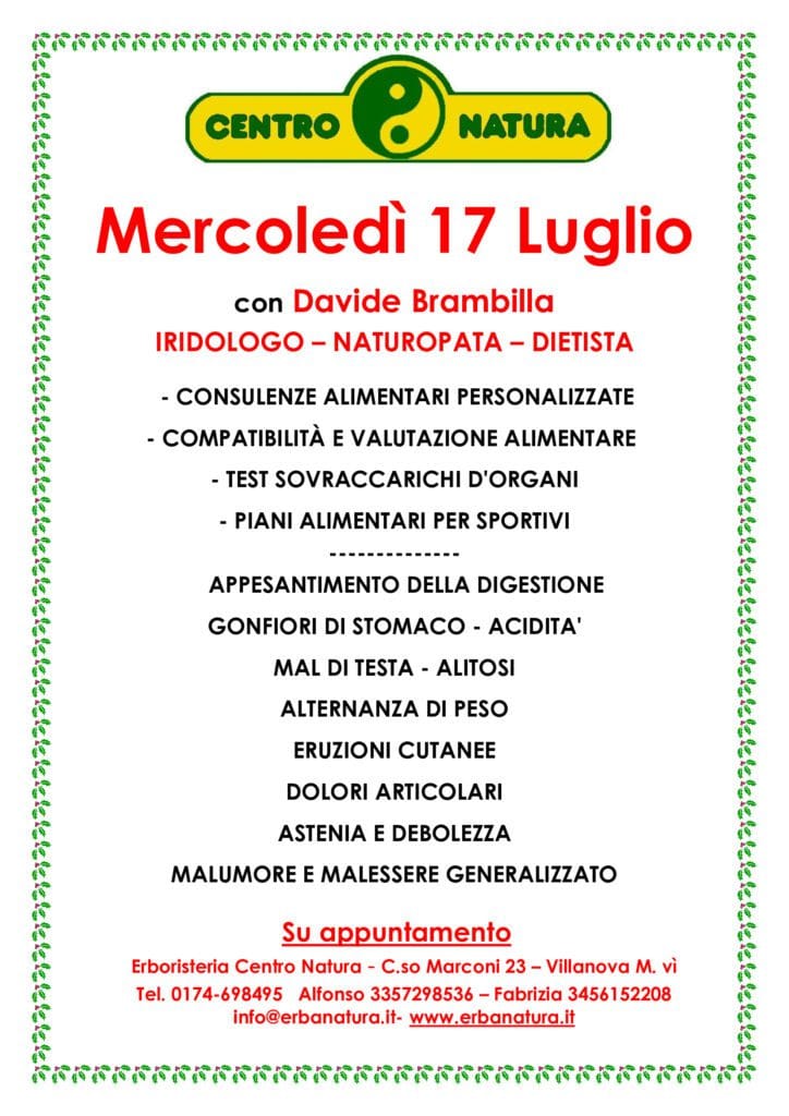 Mercoledi17 Luglio 2024